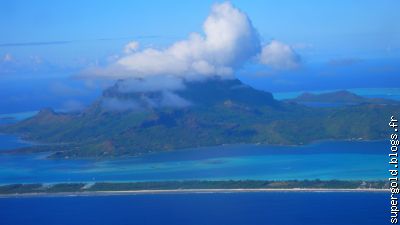 Bora Bora: litoral Est, lieu de tournage des "Révoltés du Bounty"