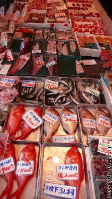 les poissons les plus chers; pour les prix en , divisez par 130