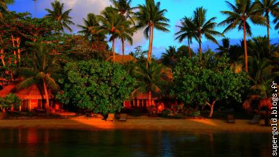 bungalows sur la plage