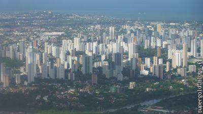 ville de Recife- vue d'avion