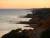 la cote de l'Algarve après le coucher du soleil